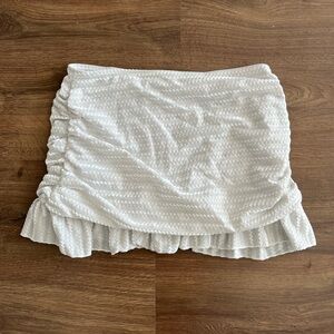 Sparkly White Mini Skirt, Size Small